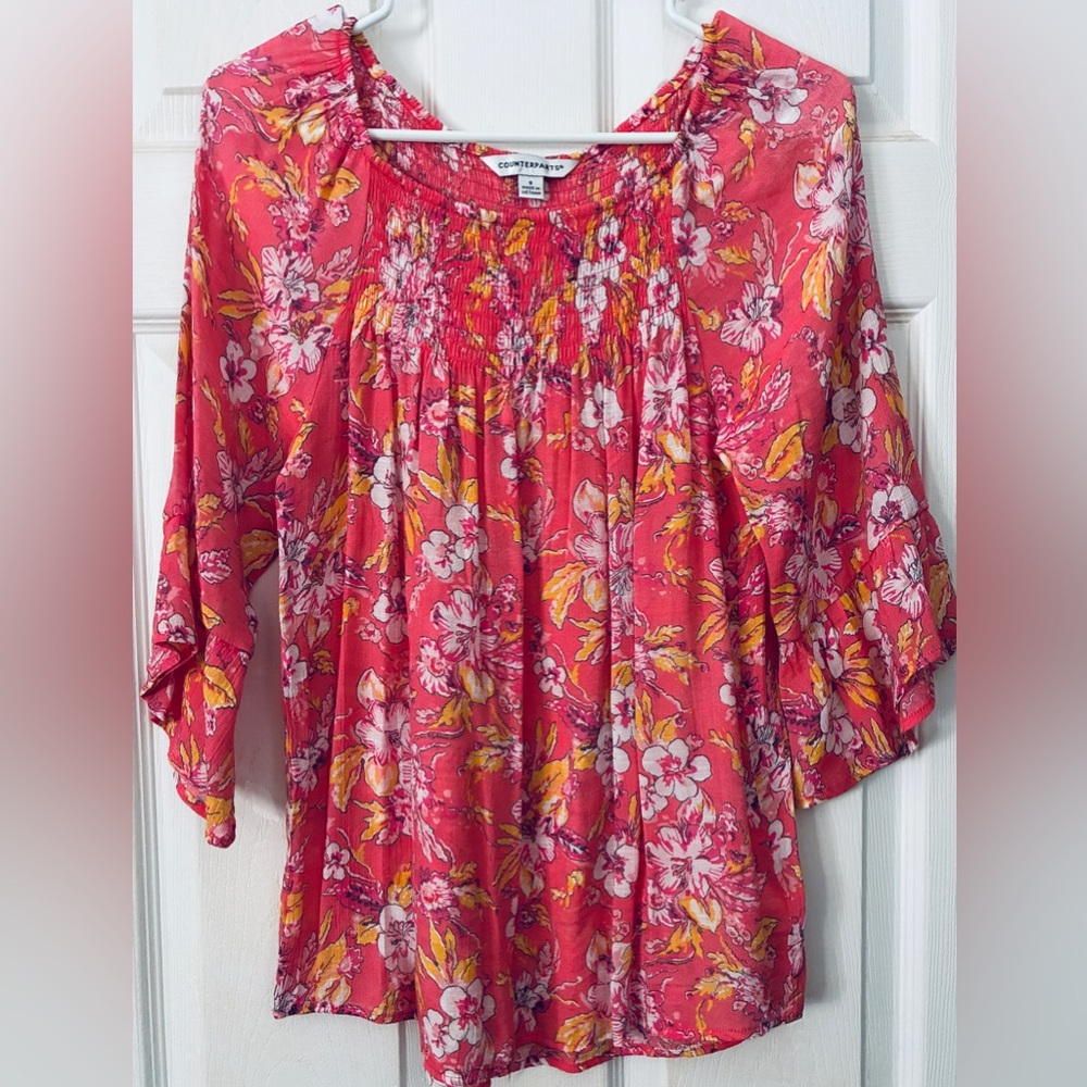 Counterparts Pink Floral Blouse